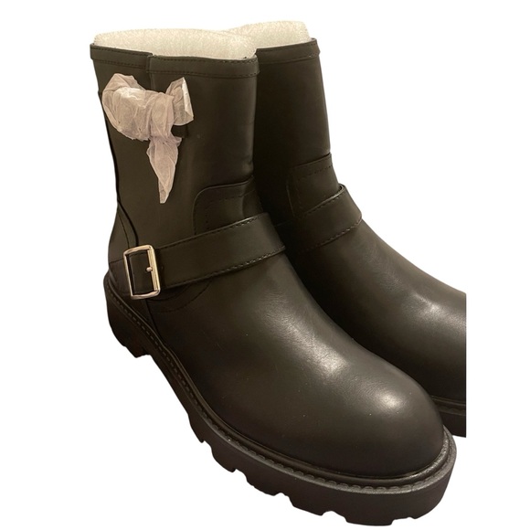 🎉HP! ❤️ NWT! NWOB! Madden Girl Women’s Fareway Black Moto Boots - Picture 7 of 11